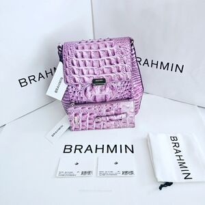 NWT Brahmin LILAC ESSENCE Margo w/ Credit Card Wallet